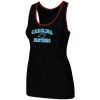 Sturdy Chic Sleek Women's Carolina Panthers Heart & Soul Tri-Blend Racerback Stretch Tank Top Black to Boost Team Spirit