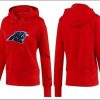 Exquisite High Quality Dashing Women's Carolina Panthers Logo Pullover Hoodie Red to Stand Out in the Crowd