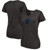 Superb Alluring Women's Carolina Panthers NFL Pro Line by Fanatics Branded Black Distressed Team Logo Tri-Blend T-Shirt for a Memorable Fan Moment