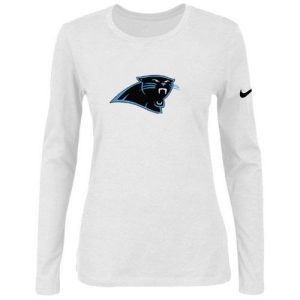 Eye   catching Classic Women's Carolina Panthers Of The City Long Sleeve Tri-Blend NFL T-Shirt White for True Fans