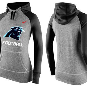Gorgeous Stylish Authentic Unique Women's Carolina Panthers Performance Hoodie Grey & Black for an Unforgettable Season