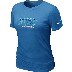 Marvelous Unique Women's Carolina Panthers Sideline Legend Authentic Font T-Shirt L.Blue to Boost Team Spirit