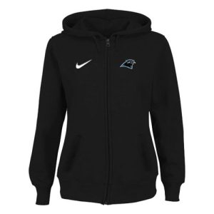 Attractive Handsome Women's Carolina Panthers Stadium Rally Full Zip Hoodie Black for a Memorable Fan Moment